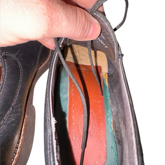 HS Trask Brown Authentic Bison Leather Oxford Dress Shoes 11 - Picture 9 of 14